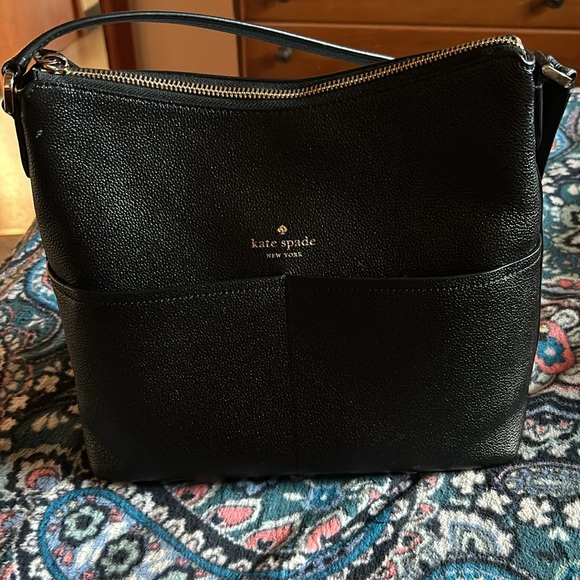 EUC Kate Spade Black Hobo Bag - Picture 2 of 5